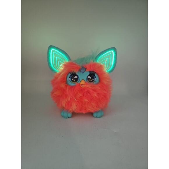 Furby Coral Interactive Plush Toy Hasbro 2023 Gift For Kids (Tested & Works) - Picture 1 of 11